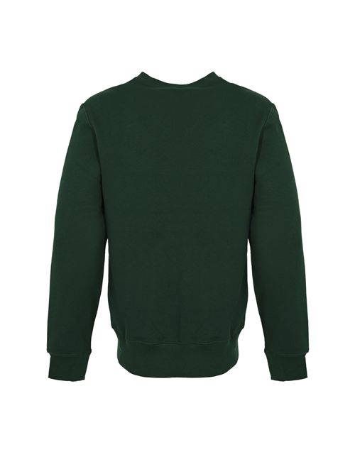 Felpa in cotone con stampa Polo Bear Verde POLO RALPH LAUREN | 710981794001